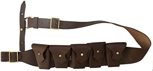 British P-1903 Leather Five Pocket Bandolier (Pebble Leather)