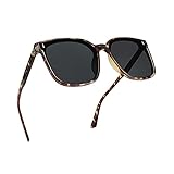 FEISEDY Women Oversized Vintage Polarized Sunglasses Square Cute Trendy Classic Simple Men B2758