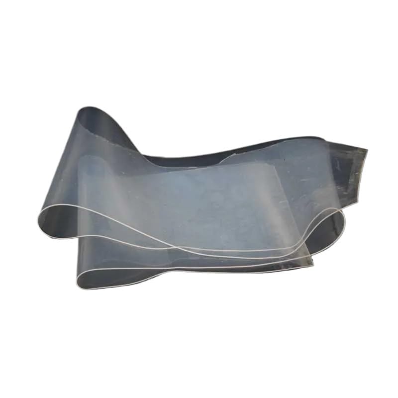 Folia z gumy silikonowej o grubości 0,1-1,0 mm 500x500 mm półprzezroczysty surowiec przemysłowy(Transparent)