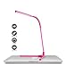 Price comparison product image Spectsun USB Desk Lamp, Pink Gooseneck Light, Minimalist Pink Lamp for Girl/Computer/Reading/Bedside, LED Light, Aluminium Base, Energy Efficient