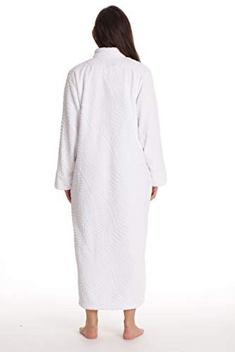 Image of Just Love Plush Zipper Lounger Solid Robe