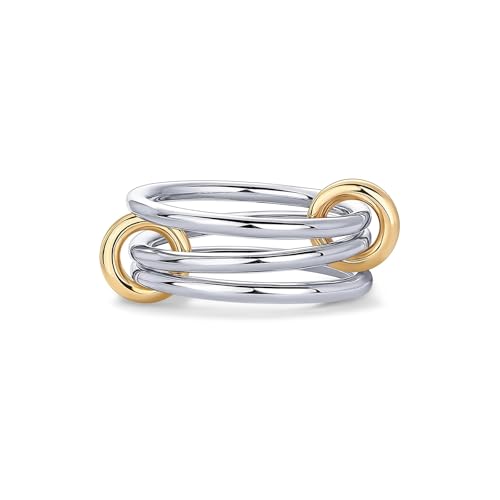14K Gold Plated Stackable Rings Non-Tarnish CZ Cubic Zirconia Gol...