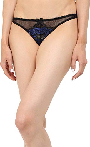 Agent Provocateur L'Agent Women's Sylvana Thong, Black/Blue, XS