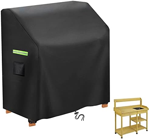 Outdoor Garden Potting Bench Table Cover,Garden Potting Bench Table Cover, Waterproof,UV Resistant (47" x 20" x 47")