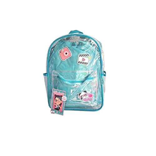 Mochila Costa Luluca Transparente C/Sacola Azul