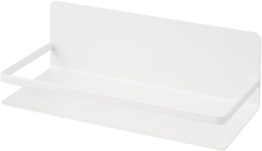 Elecom KAWSPSLMGAWH Magnetic Spice Rack, Easy to Read Seasoning Labels, Kitchen Rack, Storage, Load Capacity: Approx. 3.3 lbs (1.5 kg), White