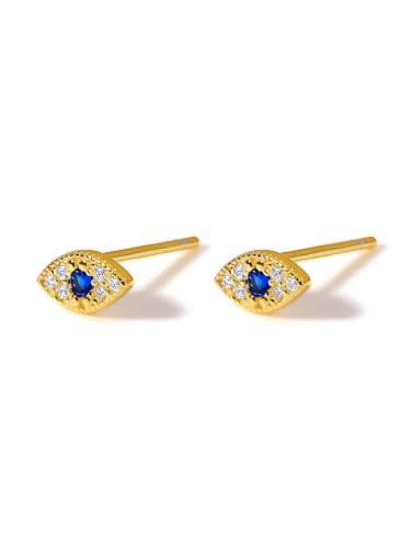 Image of S925 Sterling Silver Earrings, Hypoallergenic Stud for Women & Men | Minimalist Dainty Design, Solid 925 Sterling Silver or with 18K Gold Plate, Daily /Party Wear, Birthday Gift, Silver or Gold