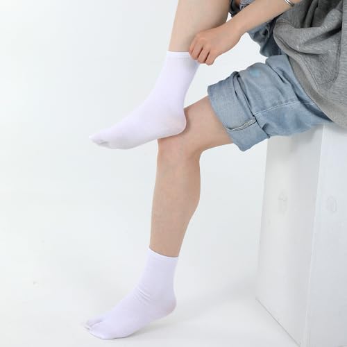 3pack Japanese Tabi Socks, White Flip Flop Socks, Ninja Slippers Breathable Unisex3