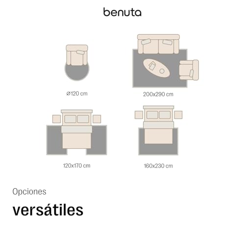 Miniatura 6 de Benuta Basic Alfombra Salon Pelo Largo Sohari Salón - Topo 60x120 Cm - Minimalista - Suave Lavable - Dormitorio, Pasillo, Comedor - Suelo Radiante
