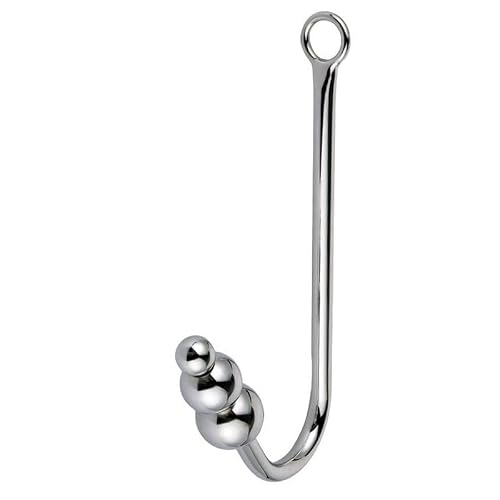 Bondage Masters Anal Hook Rope Master Triple Ball Steel Hanger Plug