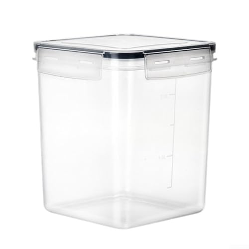 Cubo de almacenamiento de alimentos extra grande de 5 2 litros para una organización eficiente de la cocina, mantiene el arroz, la harina y más frescos (1 unidad)