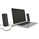 Hama Multimedia Lautsprecher E 80 (PC Lautsprecher mit 3,5 mm Klinke, USB, 2,5 W, aktive Boxen für Computer, Laptop, Notebook, Smartphone, Tablet) schwarz