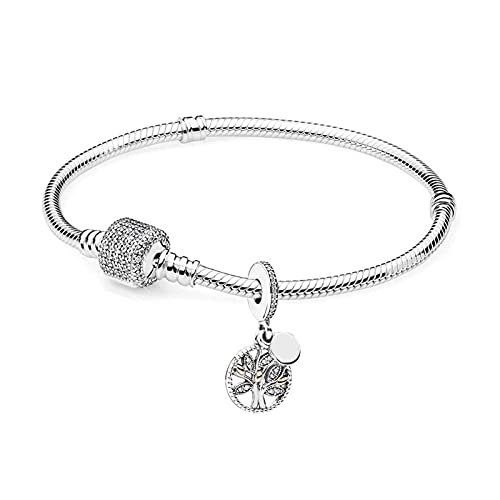 Bracelets pour femmes 925 chaîne adaptable charms originaux 21cm