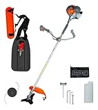 Tekna - Roçadeira Gasolina RL520P-I 2HP 51,6cc com Lâmina e Nylon – Guidão Tipo Bicicleta, Tubo Inteiriço, Alta Performance em Corte