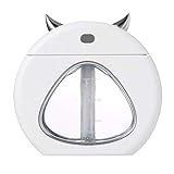  Rabbiter Tragbare USB Luftbefeuchter, 300ml USB 謑 Aromatherapie Diffusor f黵 鋞herische 謑e, Raumbefeuchter Elektrisch Duftlampe, Warmwei?Licht Wei?Pflanze Diffusor f黵 Zuhause B黵o Auto