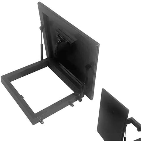 Heavy Duty Rainproof Rooftop Hatch Cover Plate, 24x34in Skylight Access Door with Gas Shock Strut & Handle, Versatile Attic Manhole/Celler Exit Solution