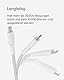 Belkin BoostCharge geflochtenes USB-C-/USB-C-Ladekabel, USB-C-Schnellladekabel für iPhone 16, iPhone 15, Samsung Galaxy S24, S24 Ultra, Note, Google Pixel, iPad Pro/Mini, Nintendo Switch, 1 m – Weiß