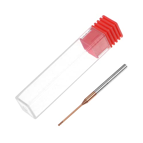 Image of HARFINGTON Square Nose End Mill 4mm Shank 1.5mm x 25mm AlTiSin Coated Solid Carbide Long Reach Extended Neck 4 Flutes CNC Router Bit Milling Cutter for Stainless Steel Hardened Steel