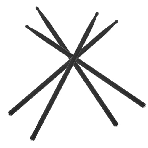 Baquetas de fibra de carbono livianas para batería 4 pcs miniatura 1