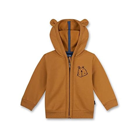 Sanetta Baby-Jungen 115357 Kapuzenpullover, Cinnamon, 56 Cover