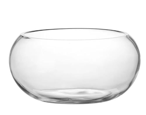 ULOVEJOY 金魚鉢 丸型金魚鉢 ガラス 透明 テーブル アクアリウム ボウル 観葉植物 大容量 おしゃれ インテリア 容器 オブジェ テラリウム 花瓶 フラワーベース (直径30cm)