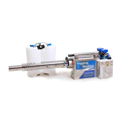 Image of 15L Thermal Fogger Machine, Portable ULV Fumigation Sprayer with Dual Pipe Water Cooling, 100L/H Output, 8-10m Mist Range, 30-50m Smoke Range for Home, Restaurant, Garden, Farm, Warehouse (100)