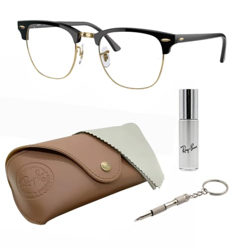 Image of Ray-Ban RB3016 CLUBMASTER BLUE-VIOLET LIGHT CLEAR Sunglass w /Official Kit