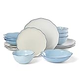 kate spade new york Garden Party 16-Piece Dinnerware Set, Blue