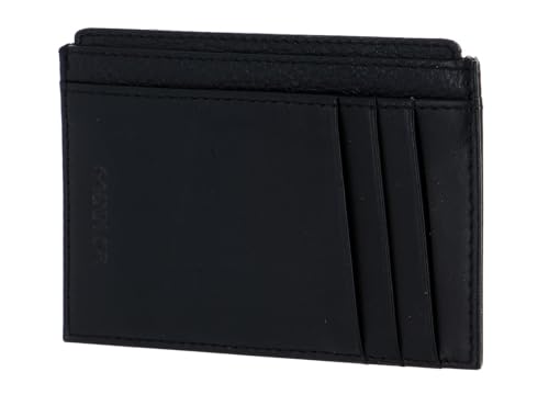 SADDLER Oberon porte-cartes d'exception en cuir noir pleine fleur