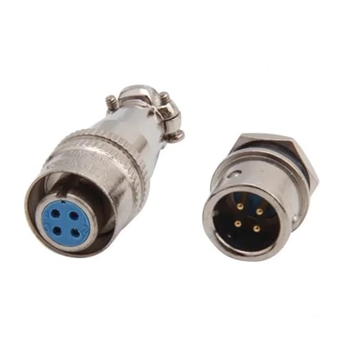 Conector de aviación chapado en oro XS10 con acoplamiento rápido de 2 pines para señal estable 4