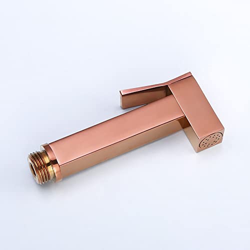 Rociador de pañales de tela para bebés de mano oro rosa kit de ducha de bidé 8