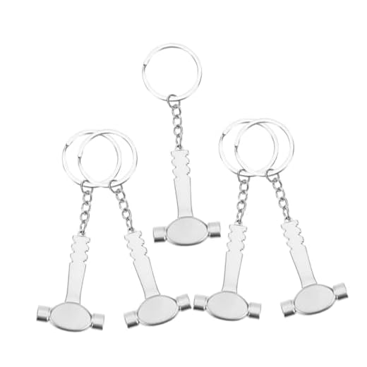 TOGEVAL 5 Peças Chaveiro Martelo Chaveiro Pingente Chaveiro Martelo Lembrancinhas De Festa Martelo Decoração Chaveiros Charme Chaveiro Pequeno Para Homens Chaveiro Martelo Chaveiro De