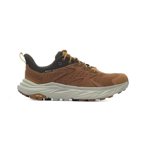 Hoka Anacapa Low 2 G-TX Trail Running Shoes Men Brown Grey, Honey Barley, 12 US
