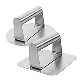 IMIKEYA 2 Stücke Edelstahl Burger Presse Patty Maker Hamburger Presse Werkzeug Nicht-zu Form Patties