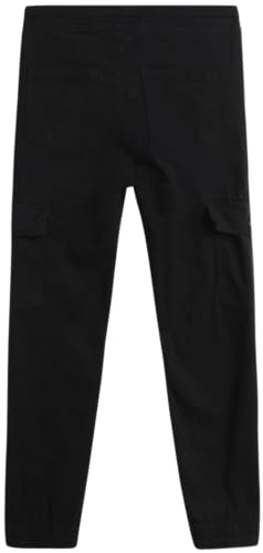 Quad Seven Boys' Cargo Pants - Casual Stretch Twill Jogger Pants - Cargo Pocket Pants for Boys (8-16)4