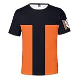 Anime T-Shirt Unisex Anime Character Costume Summer Street Fashion Short Sleeves 2-Large