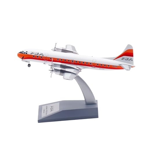 Modèle d'avion Pacific Southwest Airlines L-188 N171PS miniature métal 1:200