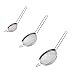 Produktbild AURSTORE BASA Feinmaschsieb-Set aus Edelstahl, 6,9 cm, 8,2 cm, 9,8 cm,perfekt zum Sieben, Sieben, Abtropfen und Spülen von Gemüse, Pasta und Tee