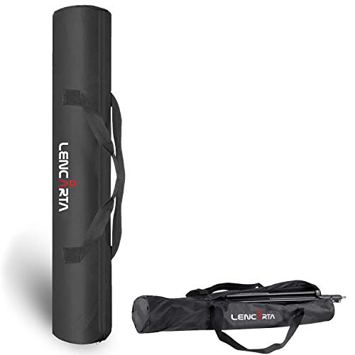 110cm 43,3" Pouces Robustes Photographique trépied Universel Mallette de Transport avec Sac à bandoulière Sangle pour Light Stands, Stand Boom, trépieds, monopodes, parapluies, Noir Cover