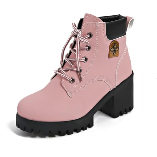 [XICREX] �u�[�c ���f�B�[�X ���� 22.5 cm ���[�X�A�b�v �s���N ���q�[�� �҂ݏグ ���[�X�A�b�v�n�C�q�[�� �V���[�g�u�[�c 7.5cm �`�����L�[�q�[�� �u�[�e�B �������