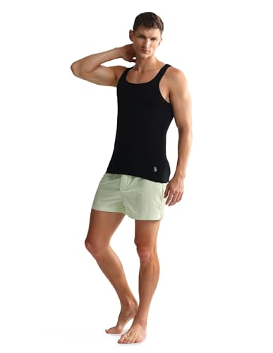 Image of U.S. Polo ASSN. Men's EV006 Pure Cotton Ribbed Vest - Pack of 1