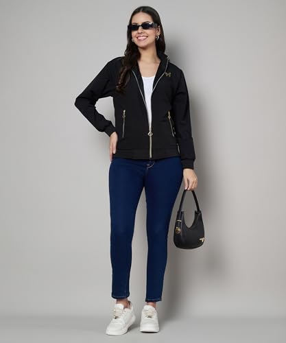Image of eKools Nylon Full Sleeve Solid Women's Jacket