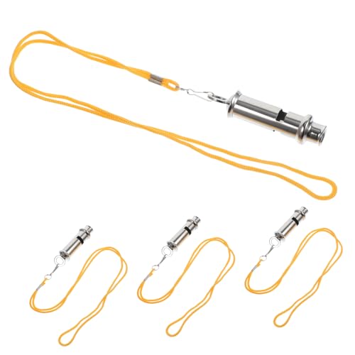 Silbatos deportivos de acero inoxidable para exteriores 4 piezas