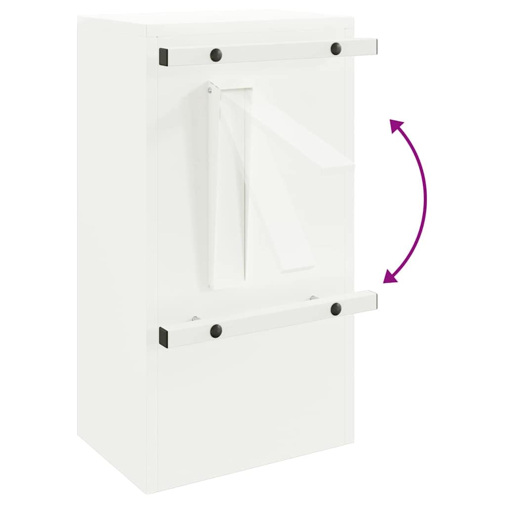 Moderno buzón de acero para exteriores con puerta y práctico almacenamiento