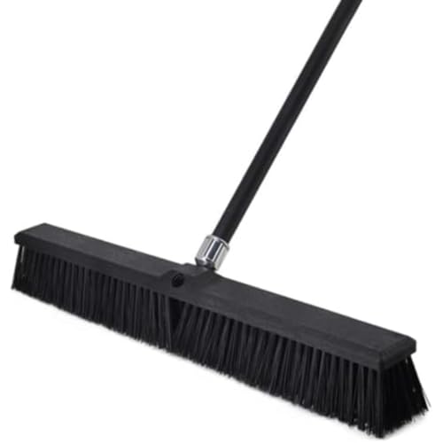 AKILER浴室クリーニングブラシ伸縮ポールステンレス鋼洗車バケツクリーニング浴室キッチンバルコニーガレージデッキコンクリート石タイル床 (45CM)