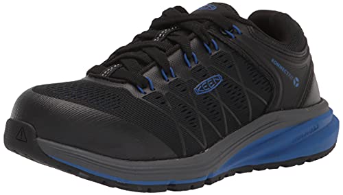 KEEN Utility Women's Vista Energy Low Height Sneakers Composite Toe Industrial Work Shoes, Nautical Blue/Black, 5.5 by KEEN Utility - Used condition - US$45.87