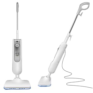 2 in 1 Dampfreiniger/Dampfbesen 3000W Multifunktions Reiniger Dampf Mop für Tiefenreinigung Böden Hartholz Fliesen Boden&Hand-dampfreiniger