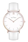 TRAGEKOMFORT - Das runde Gehäuse mit einem Durchmesser von 38 mm und das geringe Gewicht von 38 Gramm sorgen dafür, dass die mit sieben mm Höhe ultra-flache Uhr sich optimal unter jeder Kleidung tragen lässt.