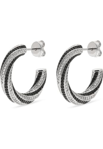 JETTE Damen-Creolen 925er Silber, recycelt Zirkonia One Size 89193444