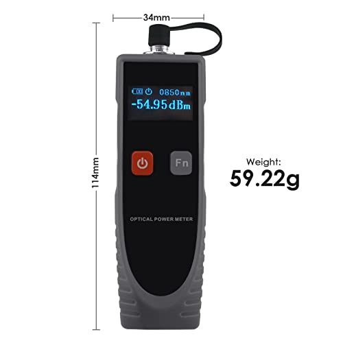 Digital Optisch Leistung Meter -70 ~ 6dBm Bereich 6 Optik Wellenlänge mit Kabeltester Funktion und FC Konverter für FC/SC/ST Schnittstelle